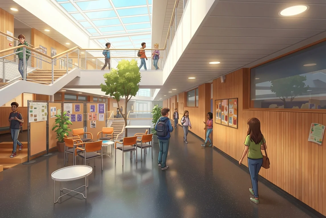 Inside Lycée International campus